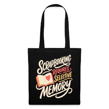 Scrapbooking Requires Selective Memory - Stoffbeutel - Schwarz - Vorne