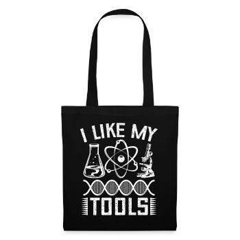 Forensic Analyst I Like My Tools Squad Crime Lab - Stoffbeutel - Schwarz - Vorne