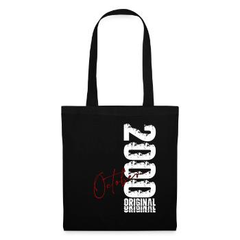 26. Geburtstag Geschenk Mann Original Oktober 2000 - Stoffbeutel - Schwarz - Vorne