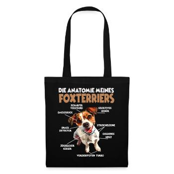 Foxterrier-Hundesport-Hundeliebhaber Foxterrier - Stoffbeutel - Schwarz - Vorne