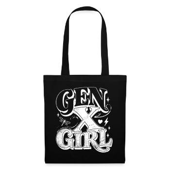 Gen X Girl - Stoffbeutel - Schwarz - Vorne