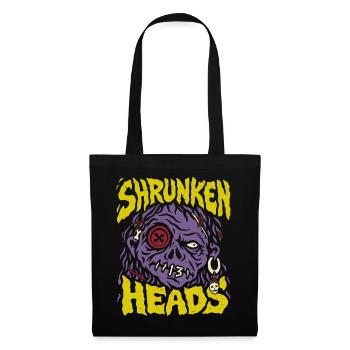 Shrunken Heads 13 – Halloween Horror Art - Stoffbeutel - Schwarz - Vorne