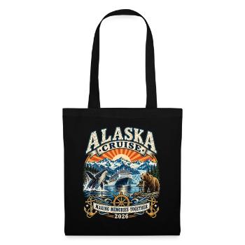Alaska Kreuzfahrt 2026 Erinnerungen - Stoffbeutel - Schwarz - Vorne
