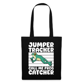 Frog Catcher Jumper Tracker Call Me Catcher Frog - Stoffbeutel - Schwarz - Vorne