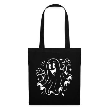 Halloween Geist - Stoffbeutel - Schwarz - Vorne