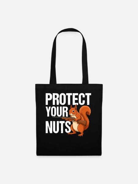 Protect Your Nuts - Stoffbeutel - Schwarz