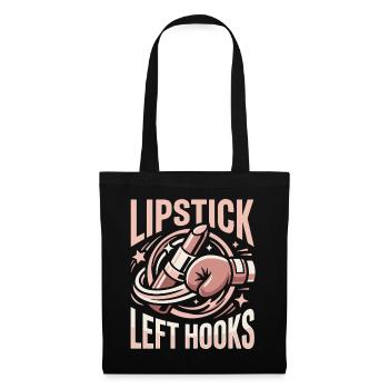 Lipstick Left Hooks Gloves Boxing Gloves - Stoffbeutel - Schwarz - Vorne