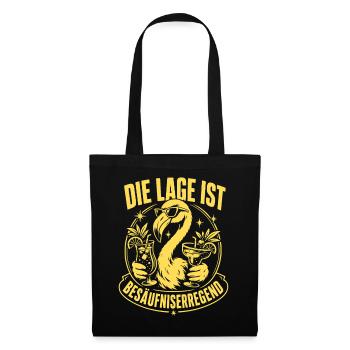 Die Lage ist besäufniserregend - Stoffbeutel - Schwarz - Vorne