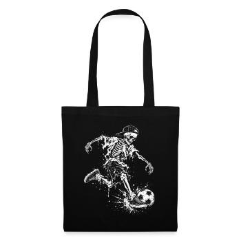 Skelettkicker Spray-Optik - Stoffbeutel - Schwarz - Vorne
