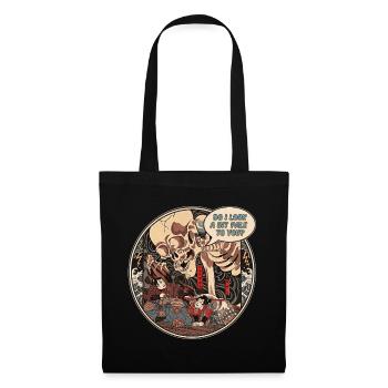 Japanese Skeleton Ukiyo-e Kuniyoshi Parody - Stoffbeutel - Schwarz - Vorne