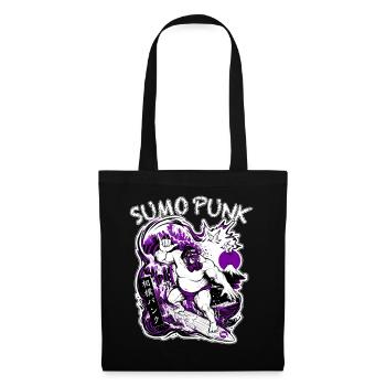 SUMO PUNK Purple Cyberpunk Neo Ukiyo-E Japan - Stoffbeutel - Schwarz - Vorne