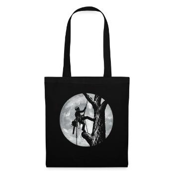 Arborist Moon – Baumpfleger, Baumpfleger, Baumschneider - Stoffbeutel - Schwarz - Vorne