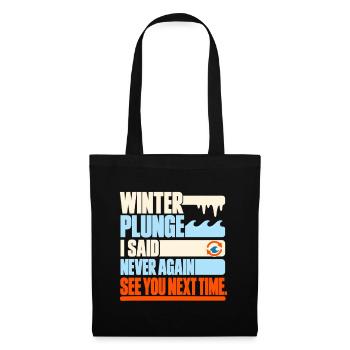 Winter Sprung Kaltwasser-challenge Schwimmfinisher - Stoffbeutel - Schwarz - Vorne