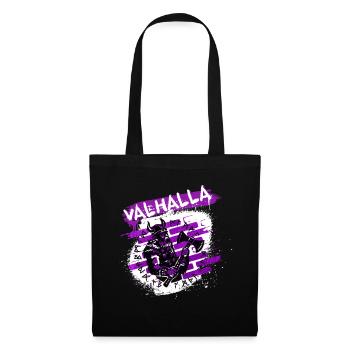 Valhalla Street Art Viking - Stoffbeutel - Schwarz - Vorne