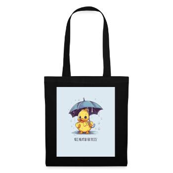 Nice Weather for Ducks – Enten Poster - Stoffbeutel - Schwarz - Vorne
