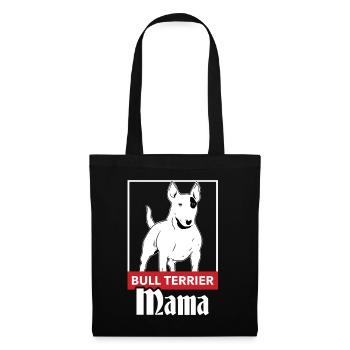 Bullterrier Hunde Stolze Bull Terrier Mama - Stoffbeutel - Schwarz - Vorne