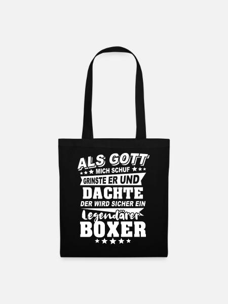 Boxer - Stoffbeutel - Schwarz
