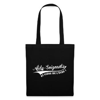Aide-Soignante et fière de l'être ! - Sac en tissu - noir - Devant