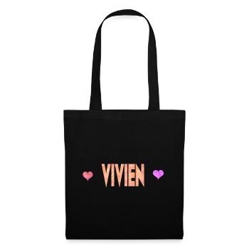 Vivien - Sac en tissu - noir - Devant