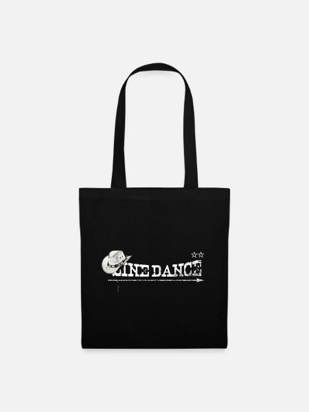 linedance - Stoffbeutel - Schwarz