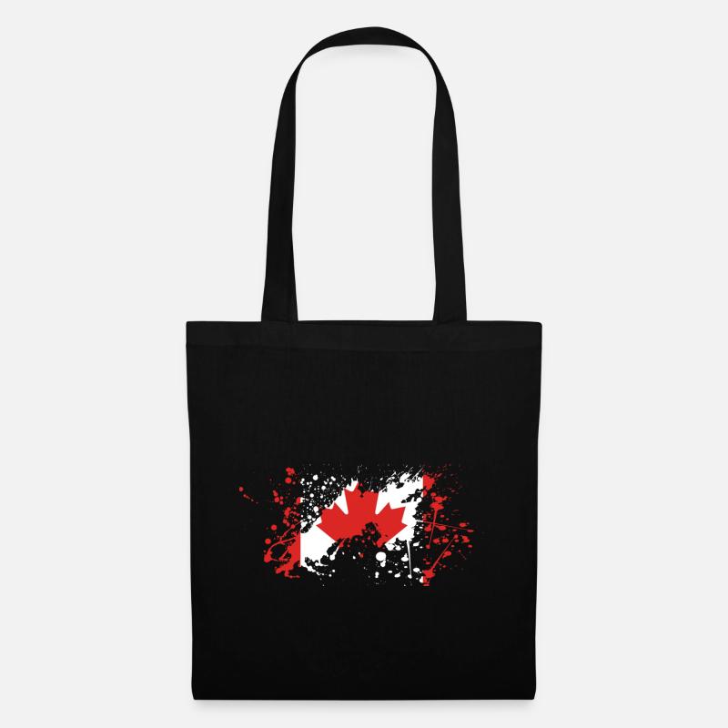 Blob drapeau canada - Sac en tissu - noir