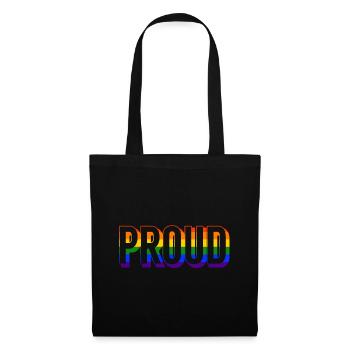 Proud LGBT Gay Pride CSD Regenbogen Stolz - Tote Bag - black - Front