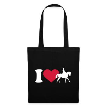 J'aime rouler - Sac en tissu - noir - Devant
