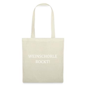 Weinschorle rockt! - Stoffbeutel - Natur - Vorne