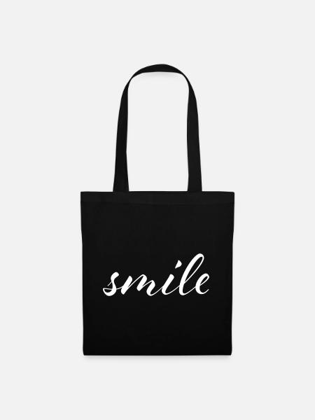 Sourire - Sac en tissu - noir