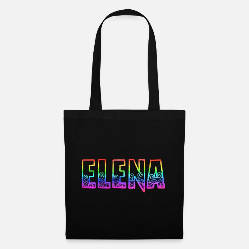elena rs regenbogen - Stoffbeutel - Schwarz
