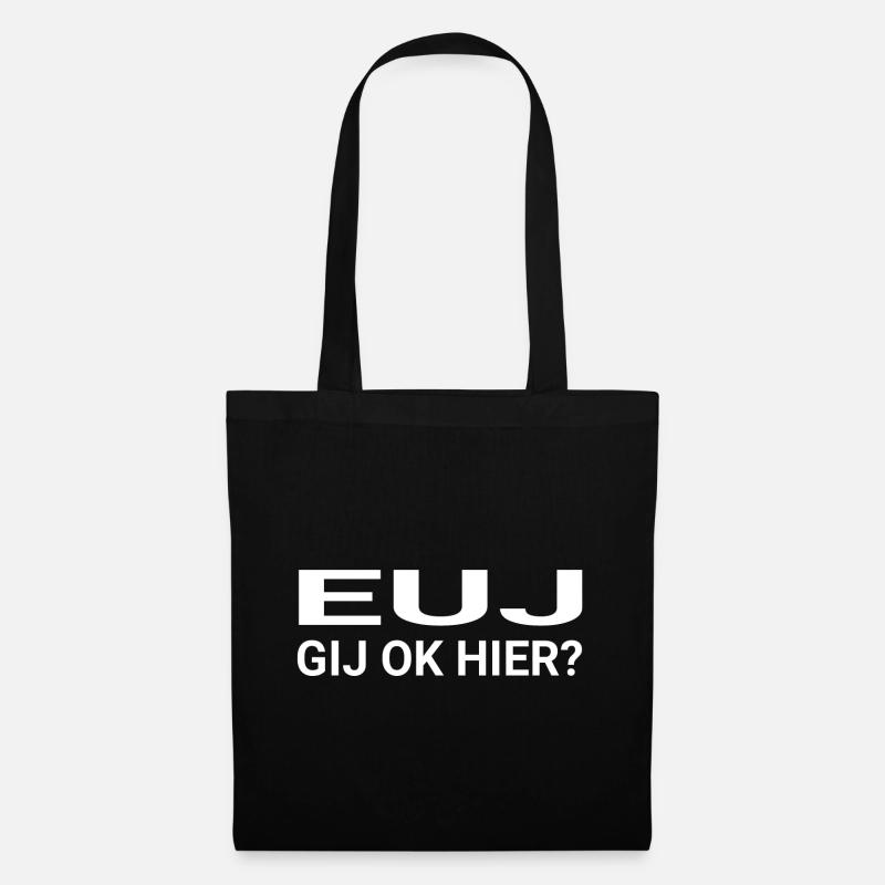 EUJ Sie ok hier - Stoffbeutel - Schwarz