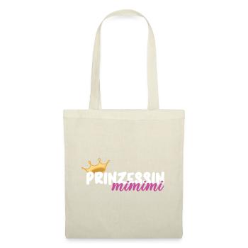 Prinzessin mimimi - Geschenkidee - Stoffbeutel - Natur - Vorne