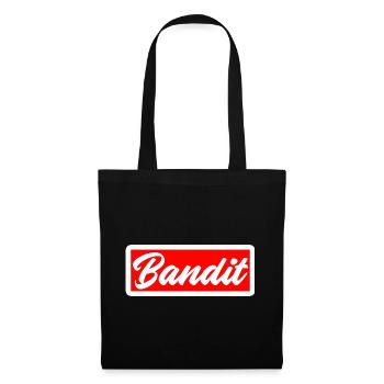 bandit voleur crime autocollant criminel hooligan gang - Sac en tissu - noir - Devant
