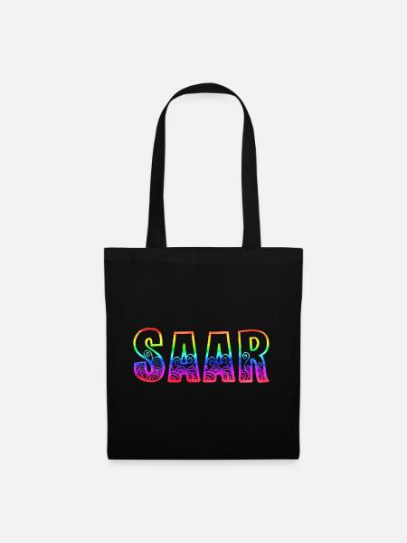 saar rs regenbogen - Stoffbeutel - Schwarz
