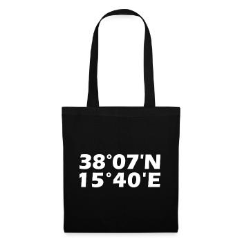 Reggio Calabria Coordinates - Tote Bag - black - Front