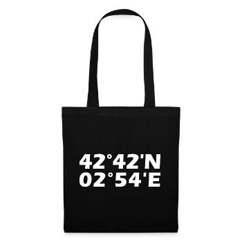Perpignan coordinates - Tote Bag - black - Front