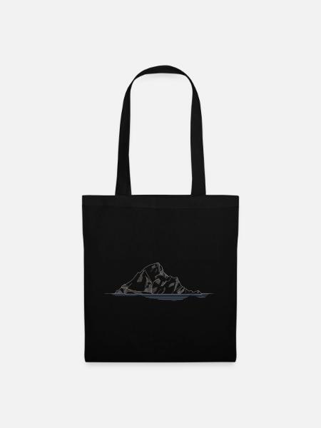 Skellig Michael | Irland Insel Lineart - Stoffbeutel - Schwarz