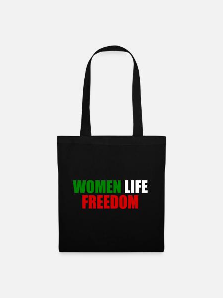 Women life freedom - Stoffbeutel - Schwarz
