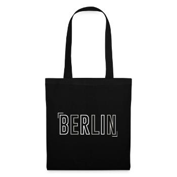 Berlin - Stoffbeutel - Schwarz - Vorne