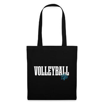 Volleyball - Stoffbeutel - Schwarz - Vorne