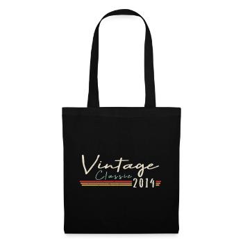 Vintage Original since 2014 Birthday Retro 2014 - Tote Bag - black - Front