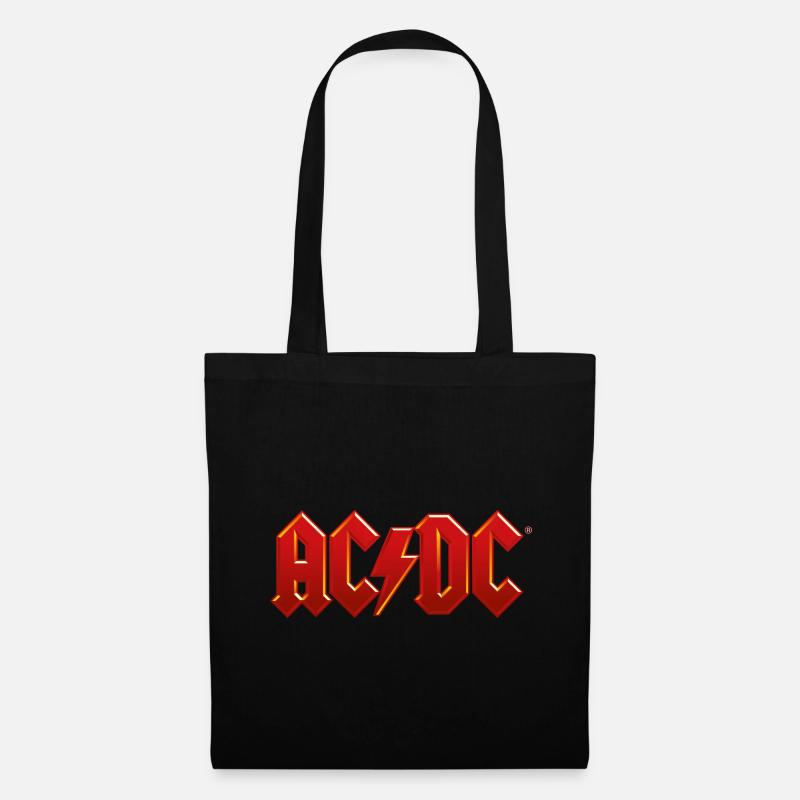 AC/DC Klassisches Logo Mit Blitz - Stoffbeutel - Schwarz