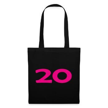 20. 20 YEARS. 20th ANNIVERSARY. 20TH ANNIVERSARY. - Tote Bag - black - Front