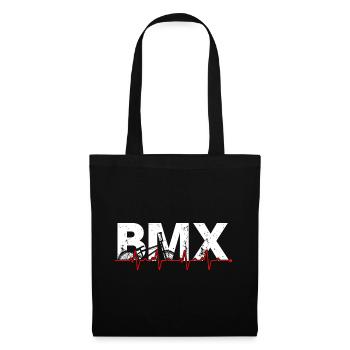 BMX Pulse Grafik T-Shirt - Stoffbeutel - Schwarz - Vorne