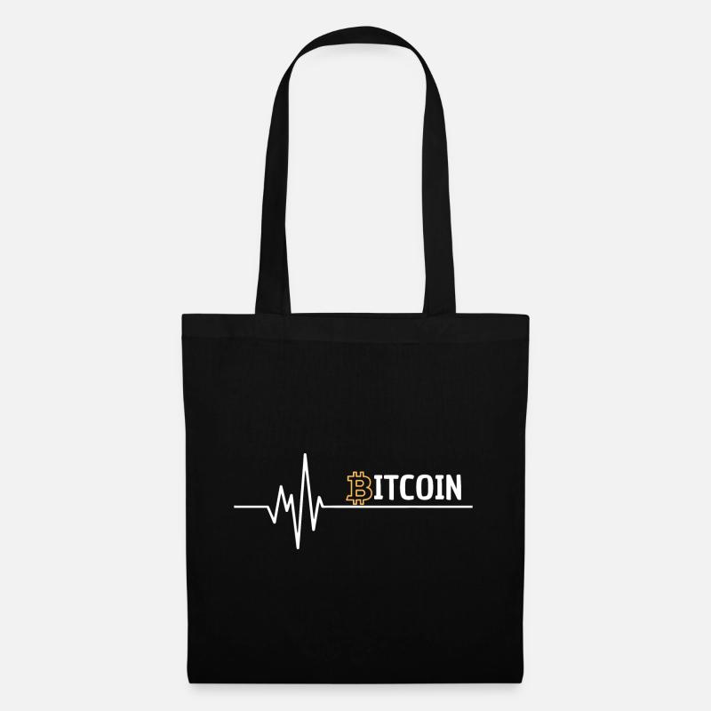 Ich liebe bitcoin - Richkid digital cryptopunk  - Stoffbeutel - Schwarz