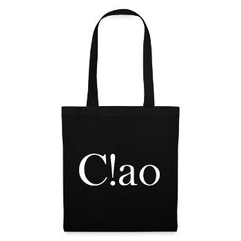 Ciao - Stoffbeutel - Schwarz - Vorne