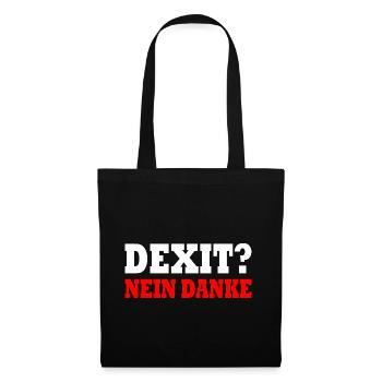 Dexit non merci - Sac en tissu - noir - Devant