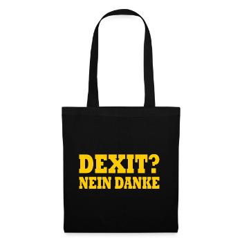 Dexit non merci - Sac en tissu - noir - Devant