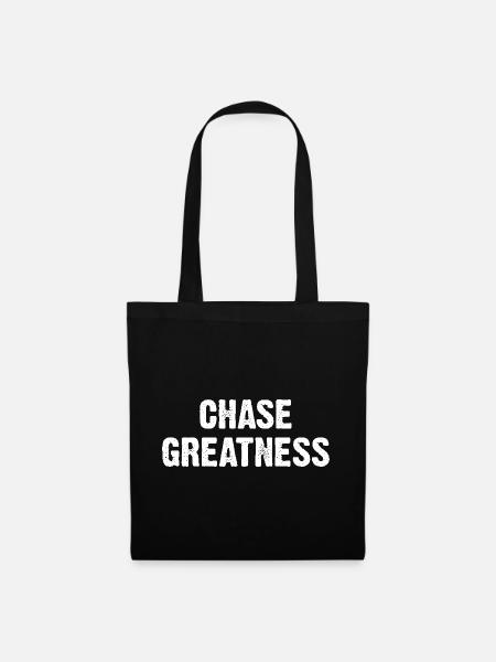 Chase Greatness - Stoffbeutel - Schwarz