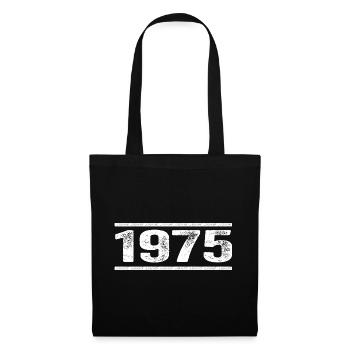 1975 Retro 1975 Geburtstag 1975 Vintage 1975 - Stoffbeutel - Schwarz - Vorne